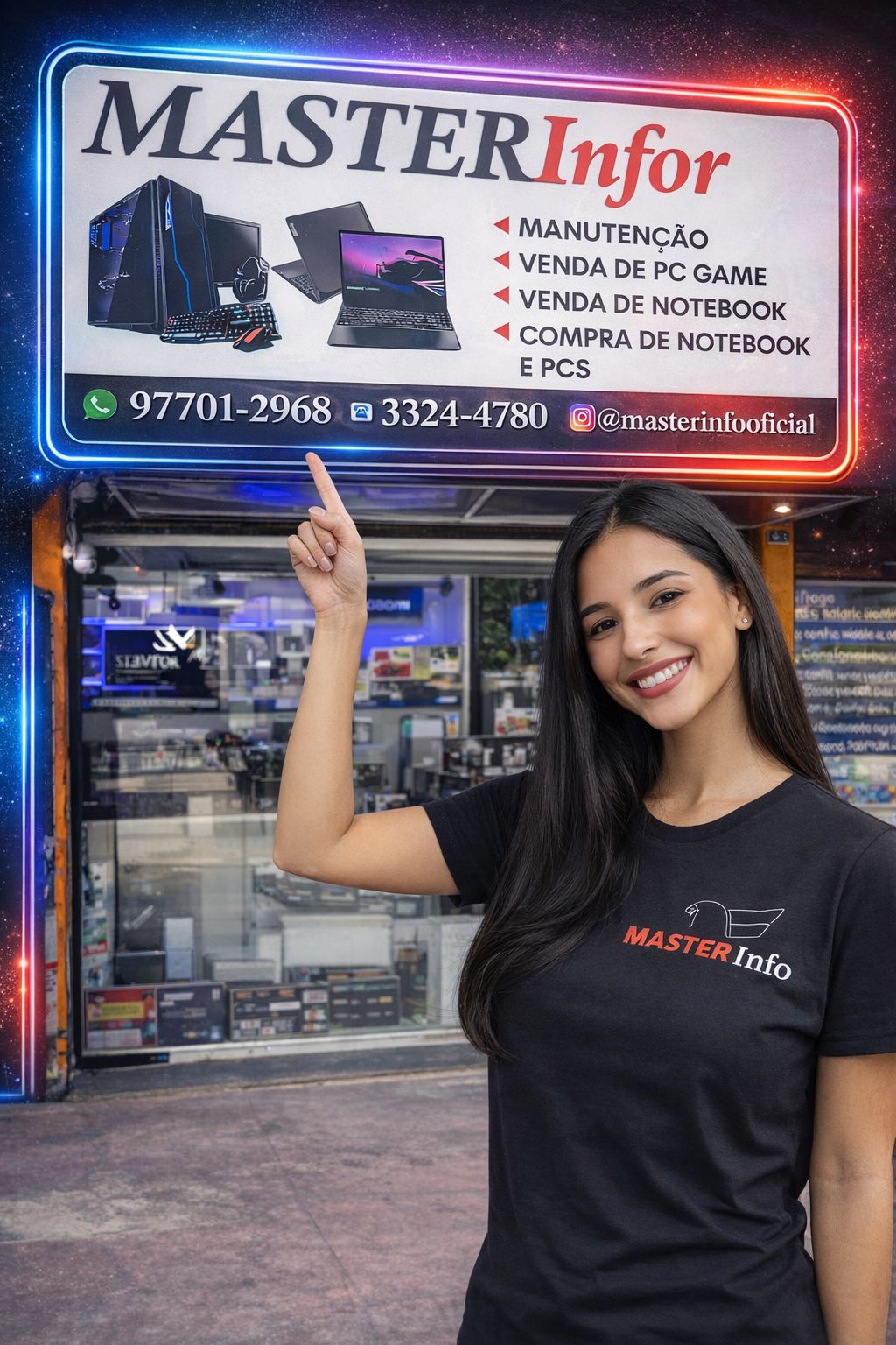 Frente da loja Master Info